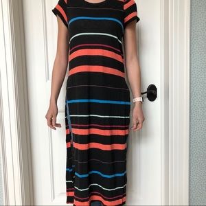 Free People striped Maxi Tee